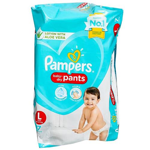 PAMPERS PANTS L(9-14)Kg 7N